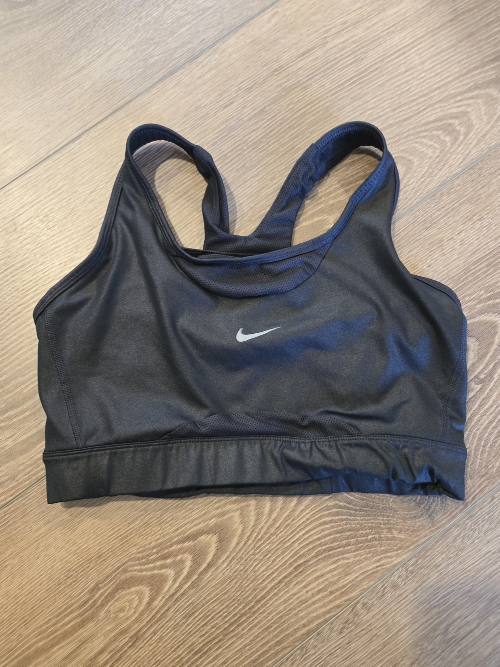 Nike Black Racerback Sports Bra with Swoosh